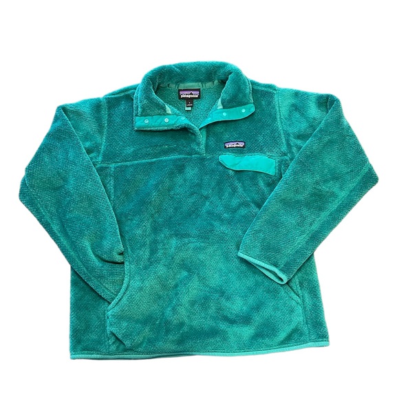 Patagonia Tops - Patagonia Fuzzy Fleece Snap Pullover